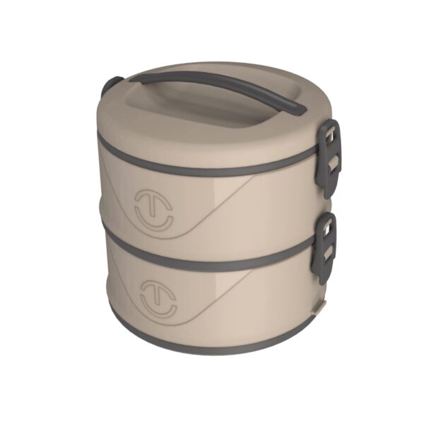 Organizador Térmico Milão 1,5 L Duplo Bege