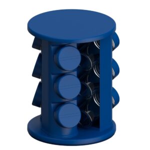 Porta-Condimentos Giratório 9 Potes Azul